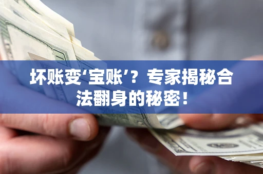 济南坏账变‘宝账’？专家揭秘合法翻身的秘密！