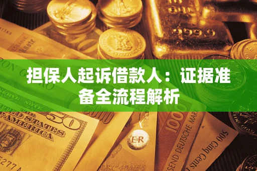 济南担保人起诉借款人：证据准备全流程解析