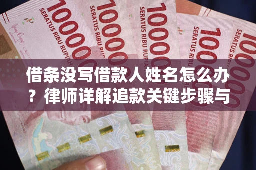 济南借条没写借款人姓名怎么办？律师详解追款关键步骤与证据链构建