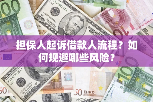 济南担保人起诉借款人流程？如何规避哪些风险？