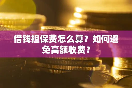 济南借钱担保费怎么算？如何避免高额收费？